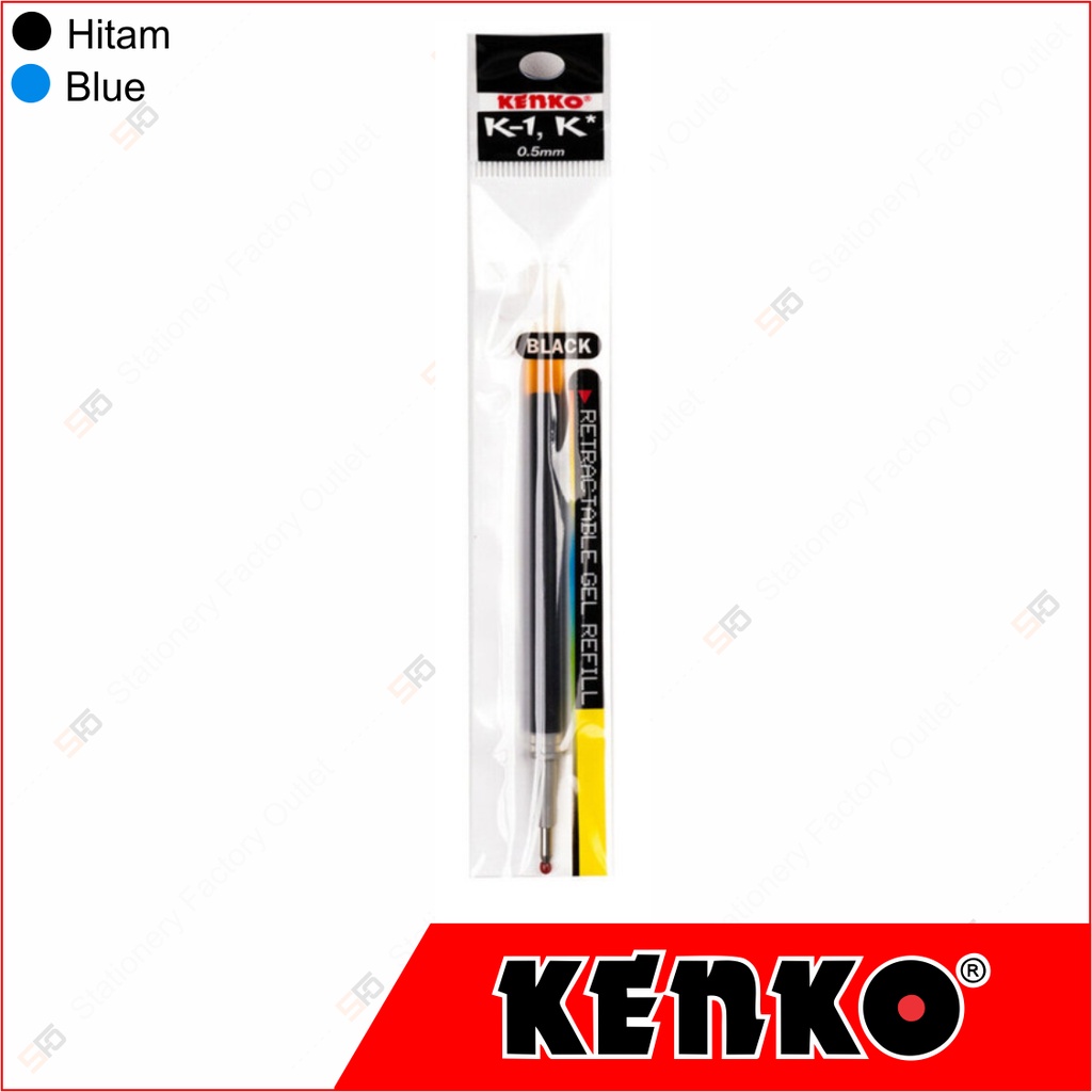 

Refill Pen Gel Kenko K-1 Retractable 0.5 mm - K1 Clicker - SFO Semarang Official