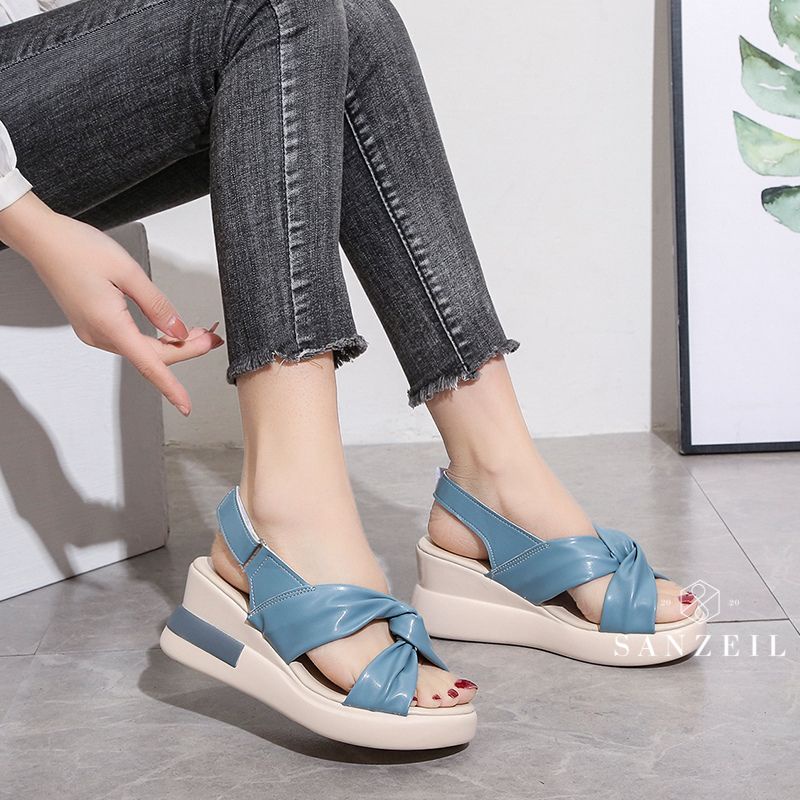 Sendal Wedges Wanita GO07 Wedges Tali