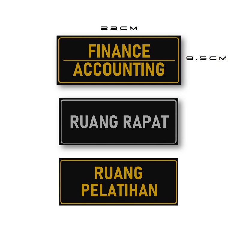

STIKER NAMA RUANGAN KANTOR | STIKER PINTU KANTOR | STIKER RUANGAN | STIKER GOLD SILVER | RUANG RAPAT | RUANG ACCOUNTING | RUANG DIREKTUR | RUANG TEKNISI | RUANG GUDANG