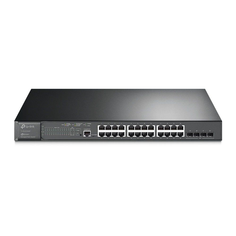 Tp-Link TL-SG3428MP JetStream 28-Port Gigabit L2+ Managed Switch 24-Port PoE+