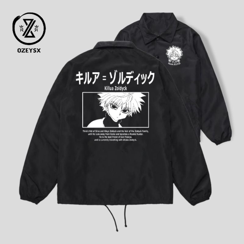 Jaket Coach Anime Kimetsu No Yaiba Dewasa Pria Wanita / Coach Jaket Parasut Wibu kimetsu no Yaiba Original Waterproof / jaket Parasut Wibu Japan Premium