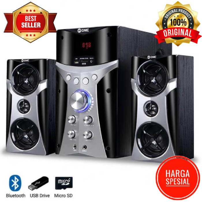 Speaker Bluetooth GMC 885B Stereo Aktif Hifi Super Extra Bass