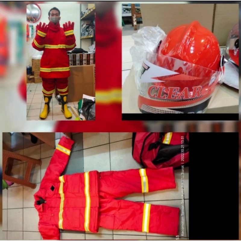 BAJU PEMADAM KEBAKARAN NEW NOMEX III A / 3A PEMADAM FULL SET