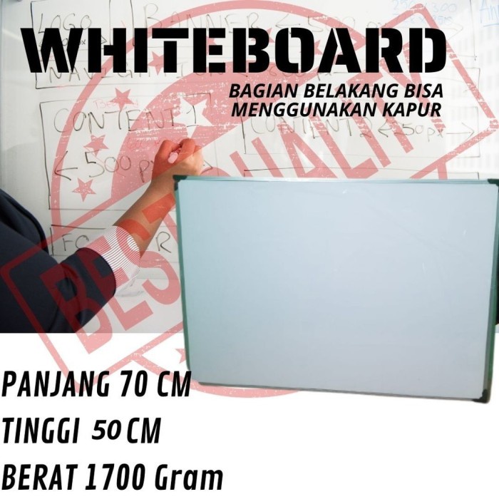 

Paja Spidol Ukuran Whiteboard Papan Dan Sisi Tulis Kapur Cm Dua 70X50