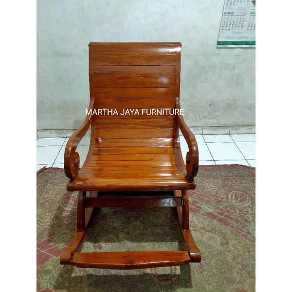 KURSI GOYANG MALES JUMBO FULL KAYU JATI