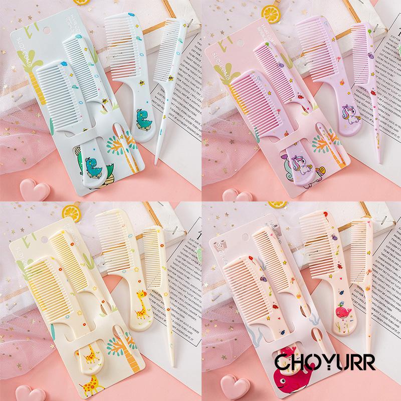 【COD】2Pcs/Set Sisir Unicorn / Comb Sisir Lucu Karakter Motif / Sisir Gagang Ddan Lurus / Sisir Rambut Karakter / Hair Comb Import Murah-CH