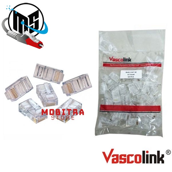 Connector Rj45 Cat5 VASCOLINK isi 100 ORIGINAL