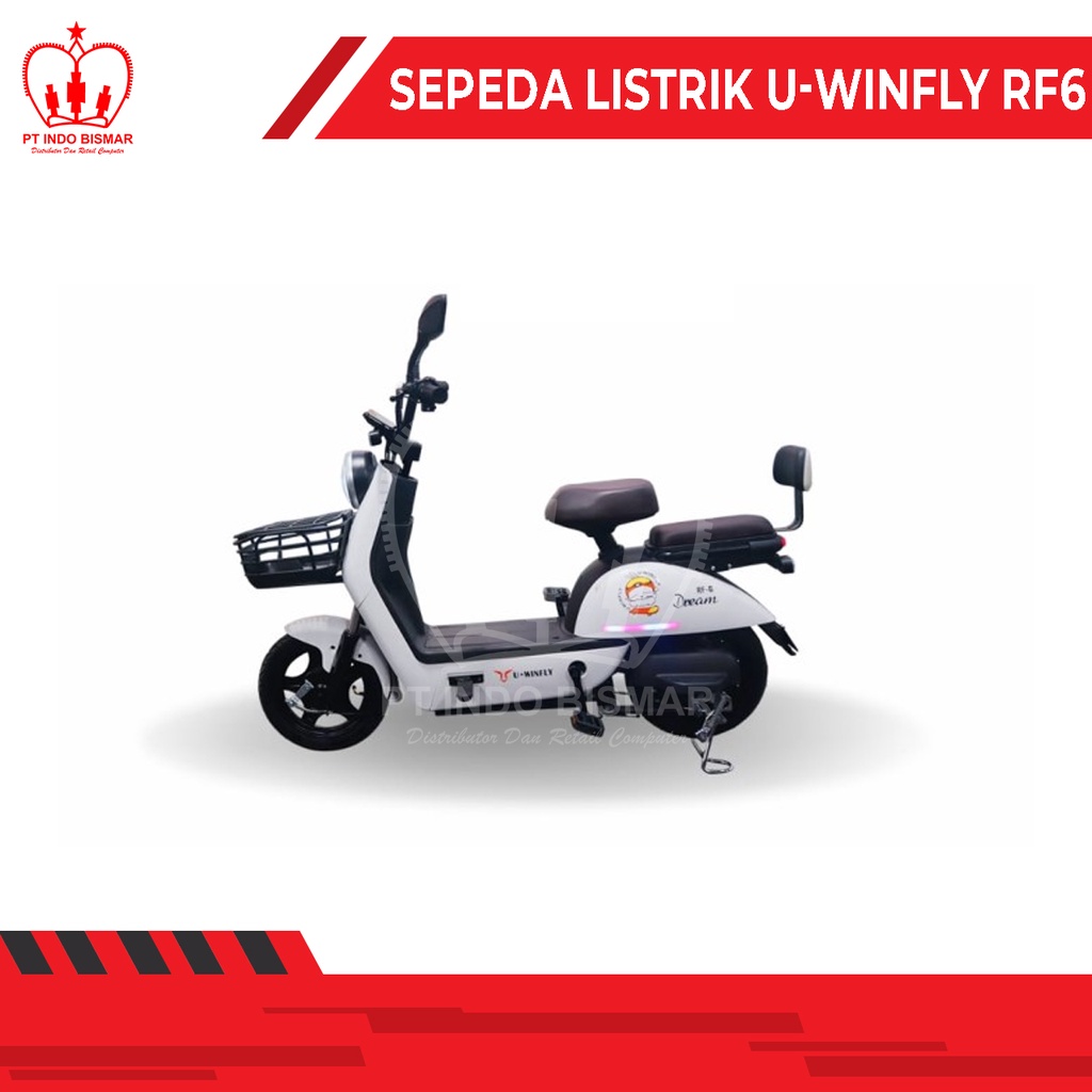 Sepeda Listrik U-Winfly RF-6 RED FISH Electric Bike SNI Makin Hemat