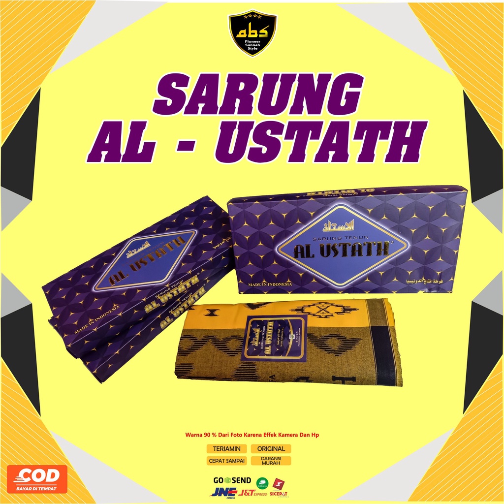 Sarung Tenun Al Ustath Motif Warna Sarung Dewasa Pria Wanita Terlaris Sarung Batik Songket Abu Sulthan