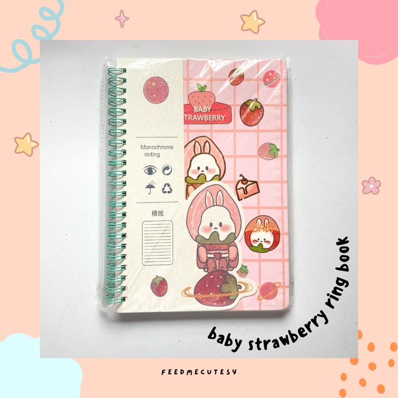 

ring book | Feedmecutesy | atk alat tulis lucu anak import