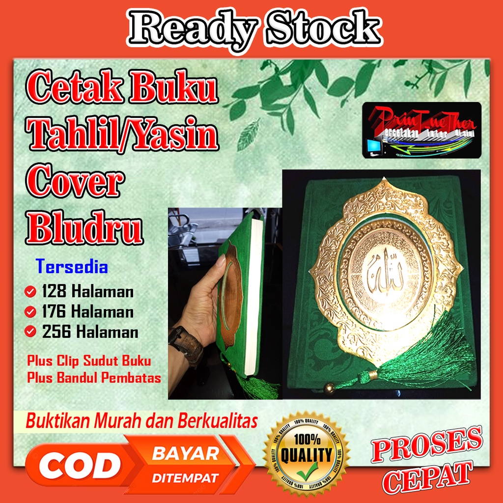 Cetak Buku Yasin Tahlil Cover Bludru