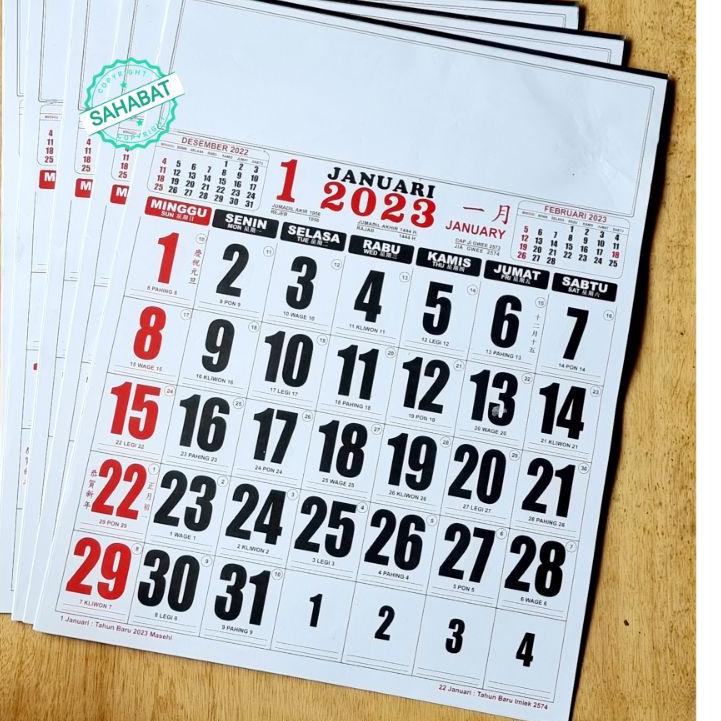

SRI032 KALENDER KERJA JUMBO/ KALENDER DINDING BESAR TAHUN 2023 ||