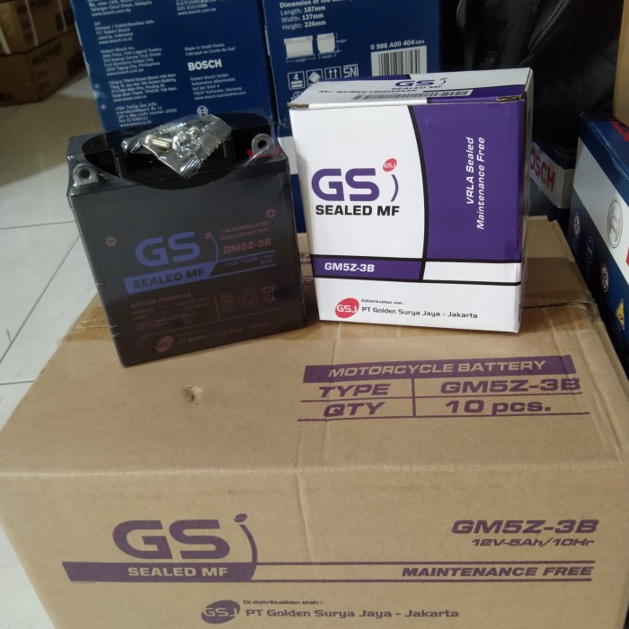 AKI MOTOR VEGA R ZR JUPITER Z BURHAN GS GM5Z3B GS GT6A ACCU KERING MF