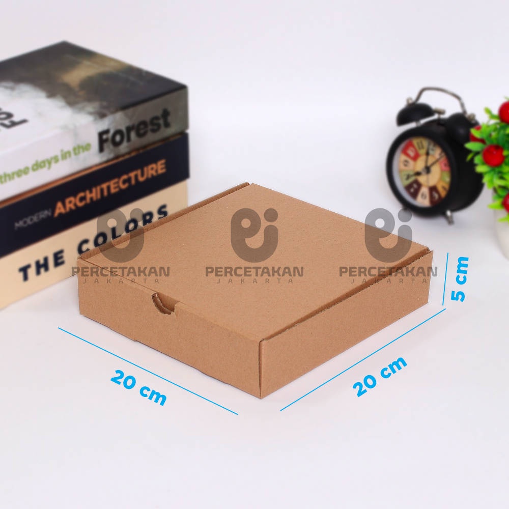 

Kardus Corrugated 20x20x5 CM | Die Cut | Kotak Karton | Box Packing Souvenir Pizza