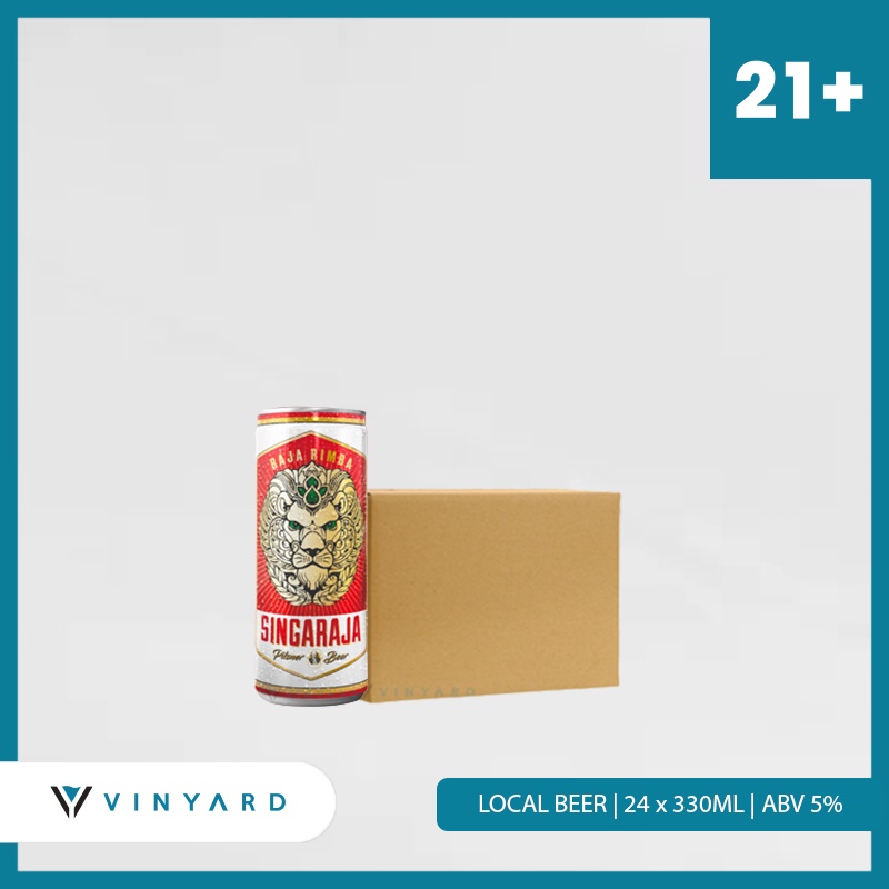 Bir Singaraja Pilsner Can 320ml PROMO 1 Karton ( 24 Botol )