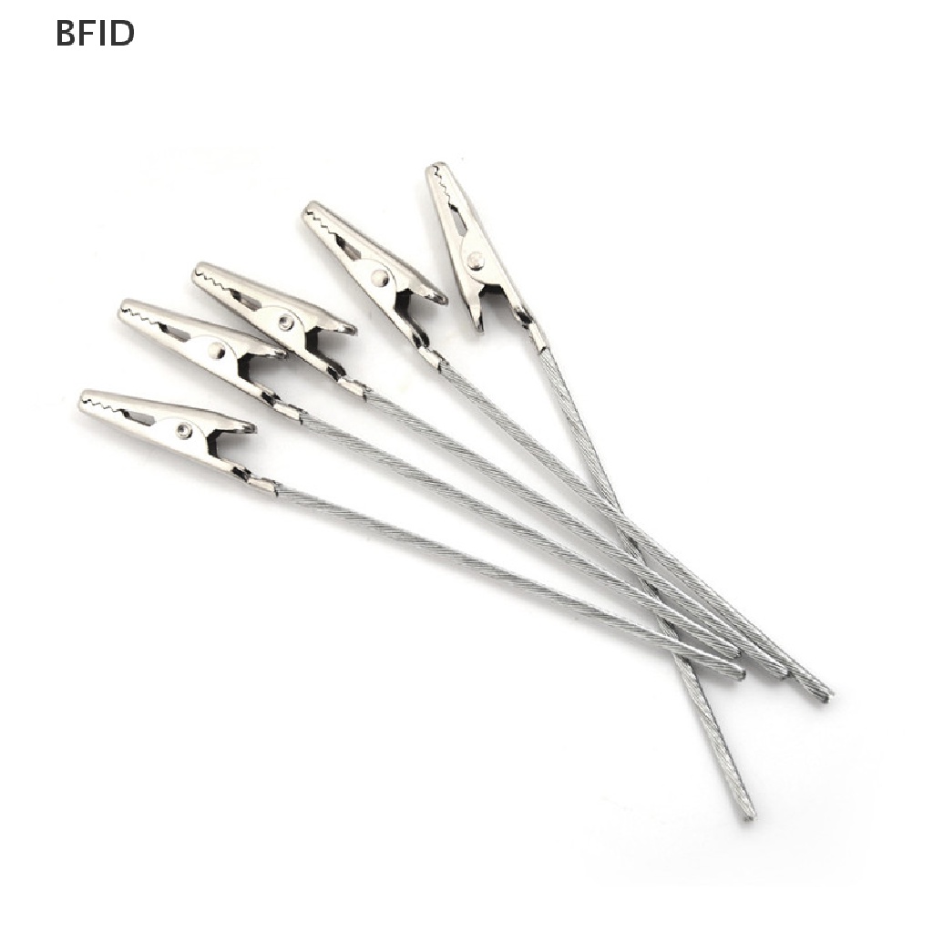 [BFID] 10pcs Klip Buaya Logam Test Elektrik Non-Isolasi Panjang 10cm [ID]