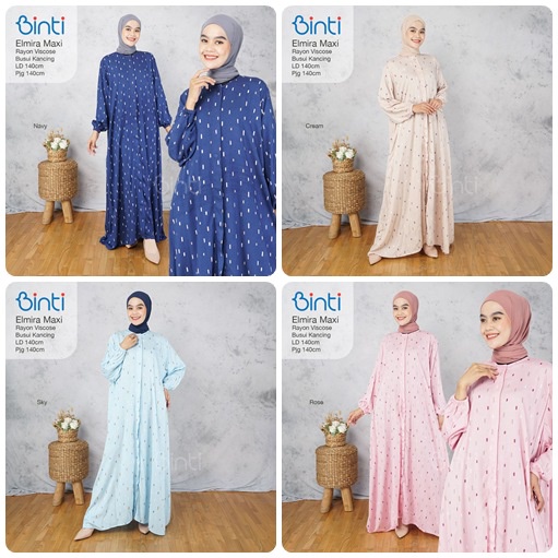 DRESS RAYON VISCOSE / 17.7 / ALODIA ADIBA FLOWER MEGHAN TAHZA ATILA PREVA ELMIRA / BUSUI / LD 136 CM / PB 140 CM / ALLSIZE / JUMBO / BINTI