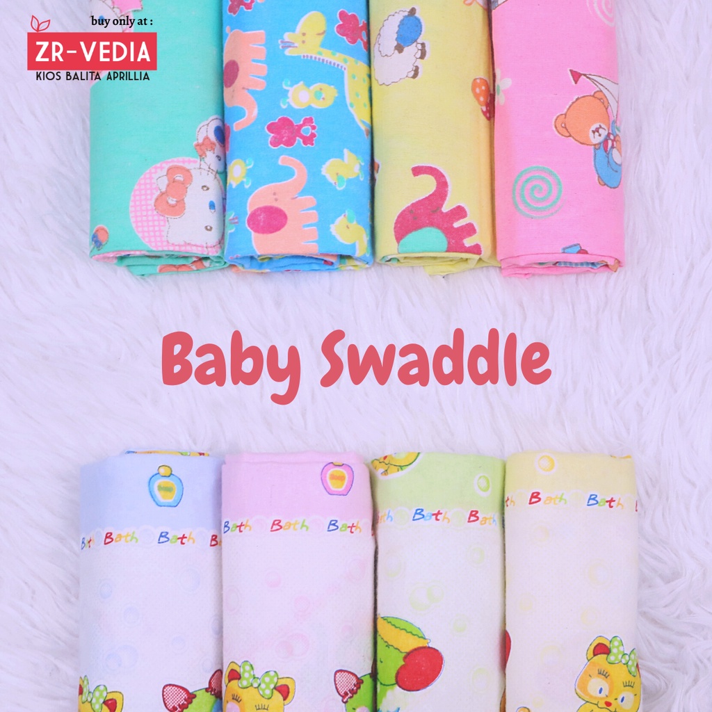 (ISI 4-6 PCS) Bedongan Baby New Born SNI -  Bedong Bayi Alas Perlengkapan Bayi Murah Selimut Kiosbalitaaprillia