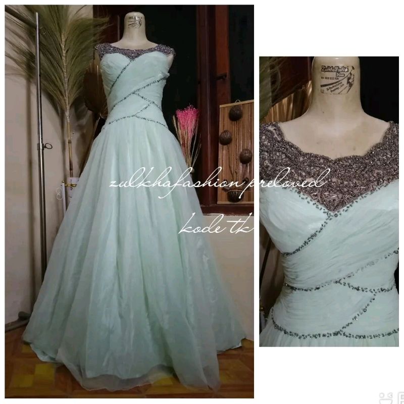 GAUN BLUE ICE SIZE M