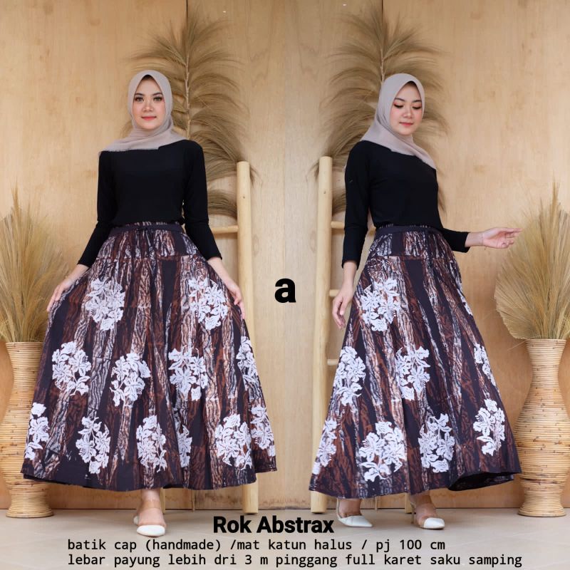 Rok Batik Payung Cap Motif Abstrak