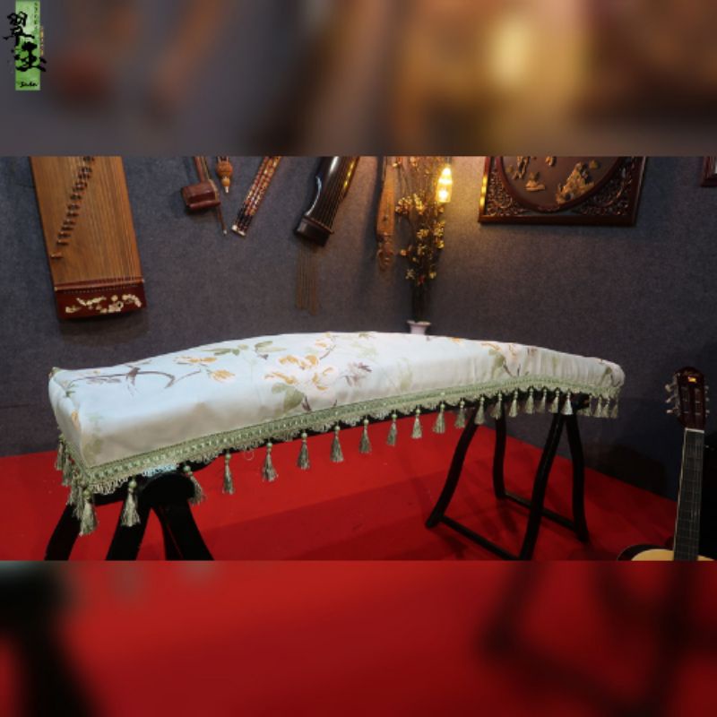 Cover hijau simple regular kain penutup alat musik guzheng