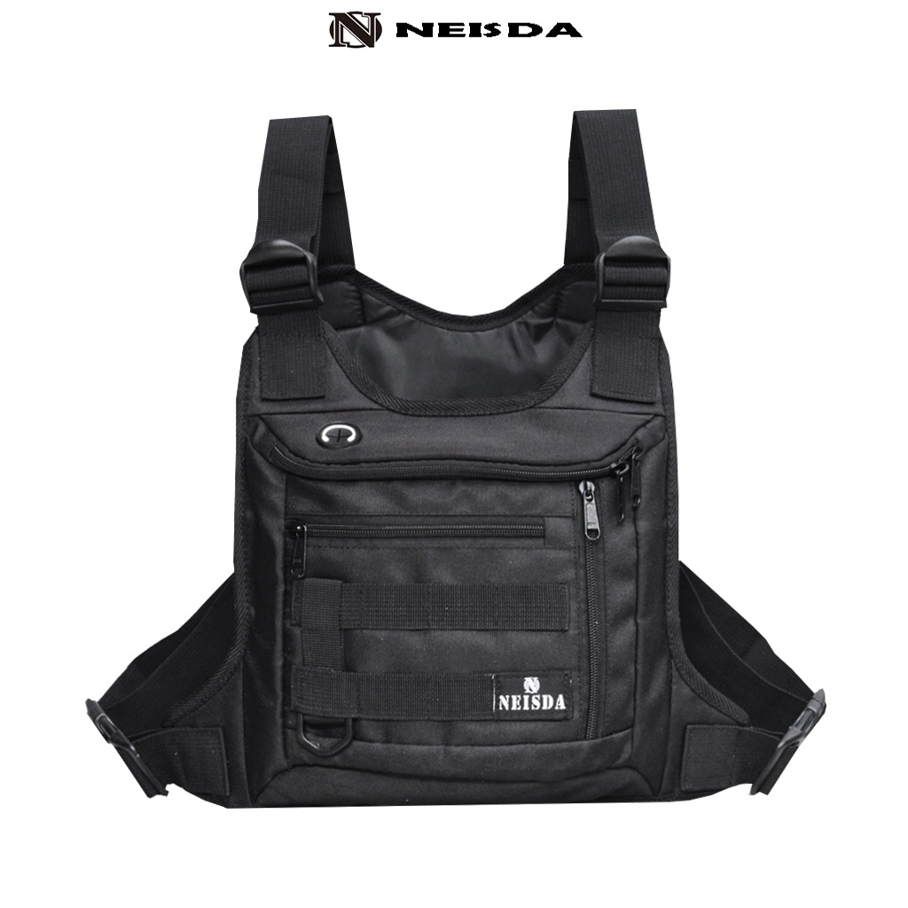 Tas dada pria tactical chest bag neisda premium mercury green