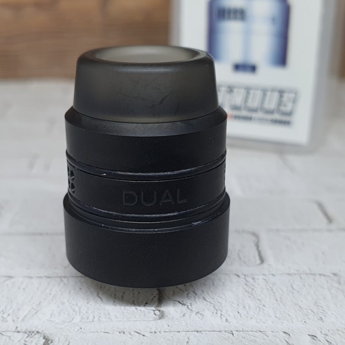 [[READY COD]] Nitrous plus ERDA 22mm 22 mm dual coil Best clone koko sarang sxk Ni80 - black