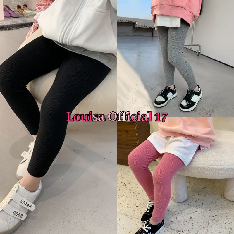 Legging Anak Perempuan Bahan Kaos Size XS - XXL Premium