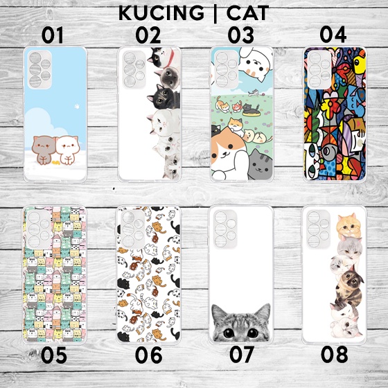 Custom Case Samsung - Case Kucing Samsung - Case Bening Transparan Untuk Semua Tipe Hp Samsung