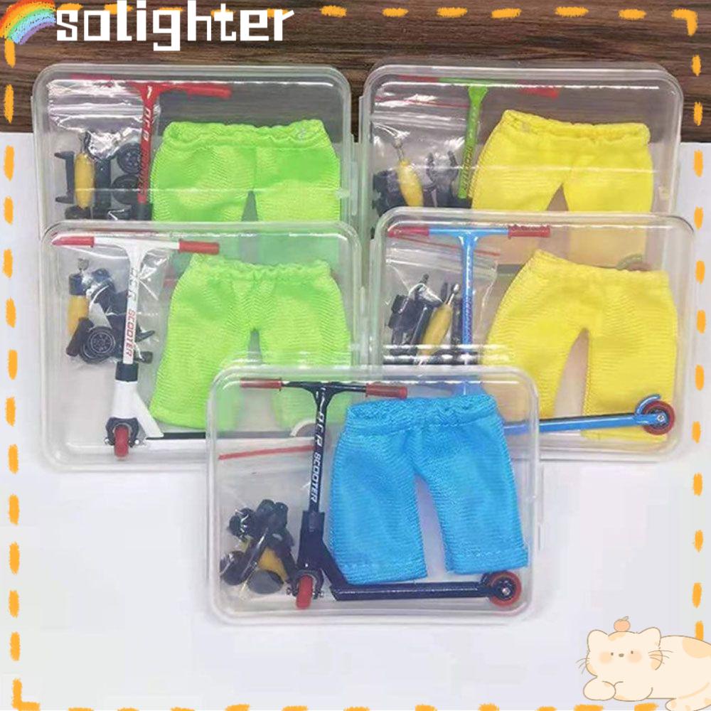 Solighter Finger Scooter Mainan Jari Kit Skateboarder Interaktif