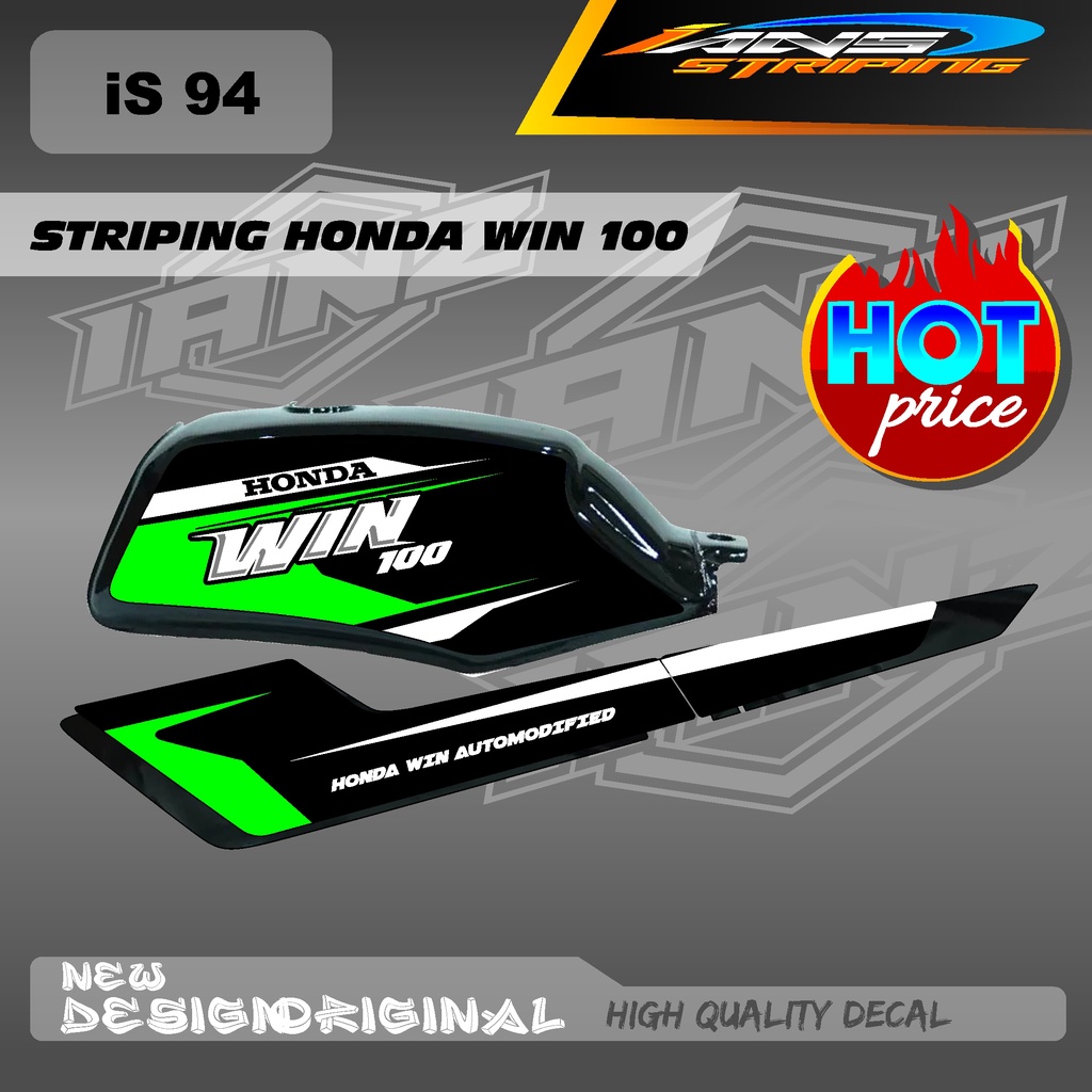 DECAL WIN100 CUSTOM / STIKER WIN FULL BODY / STIKER WIN BAHAN HOLOGRAM / NON HOLOGRAM IS94