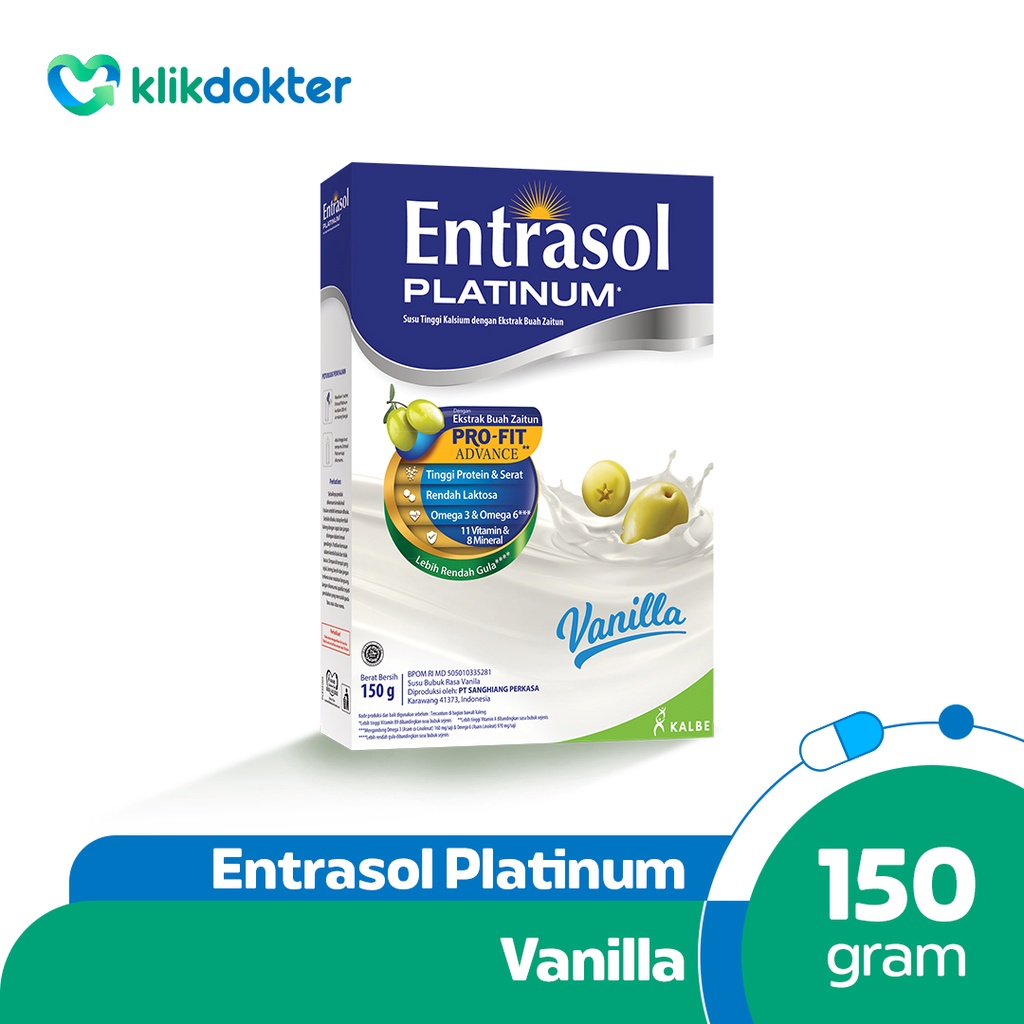 

Entrasol Platinum Vanila 150gr