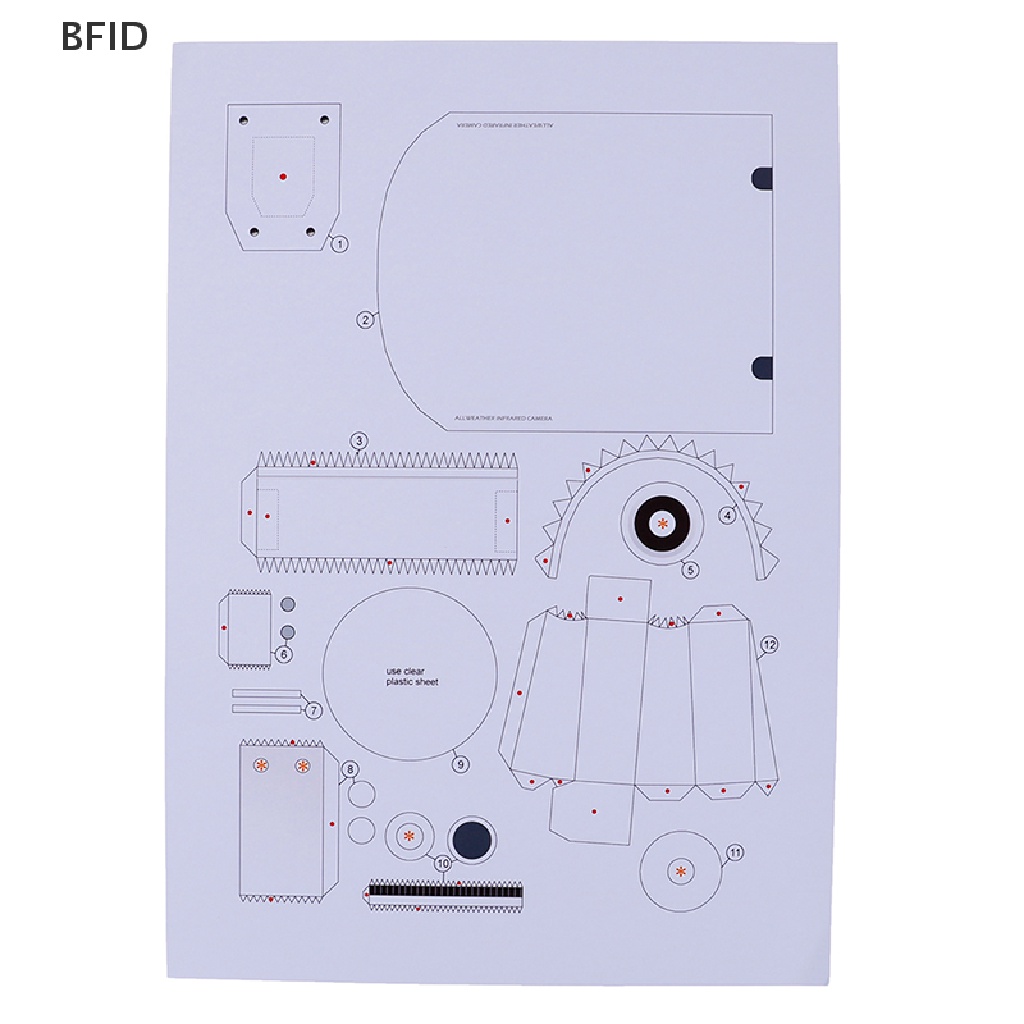 [BFID] 1: 1kertas Model Fake Security Dummy Kamera Pengintai Security Model Puzzle [ID]