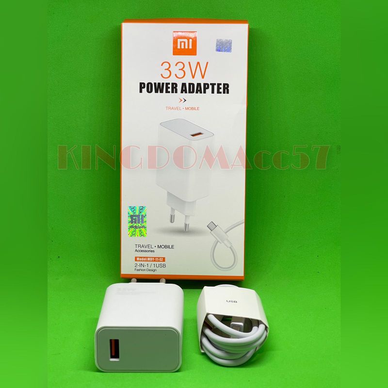 Charger Xiaomi Redmi Note 10 10S Original 100% 33W Turbo Charge TYPE C