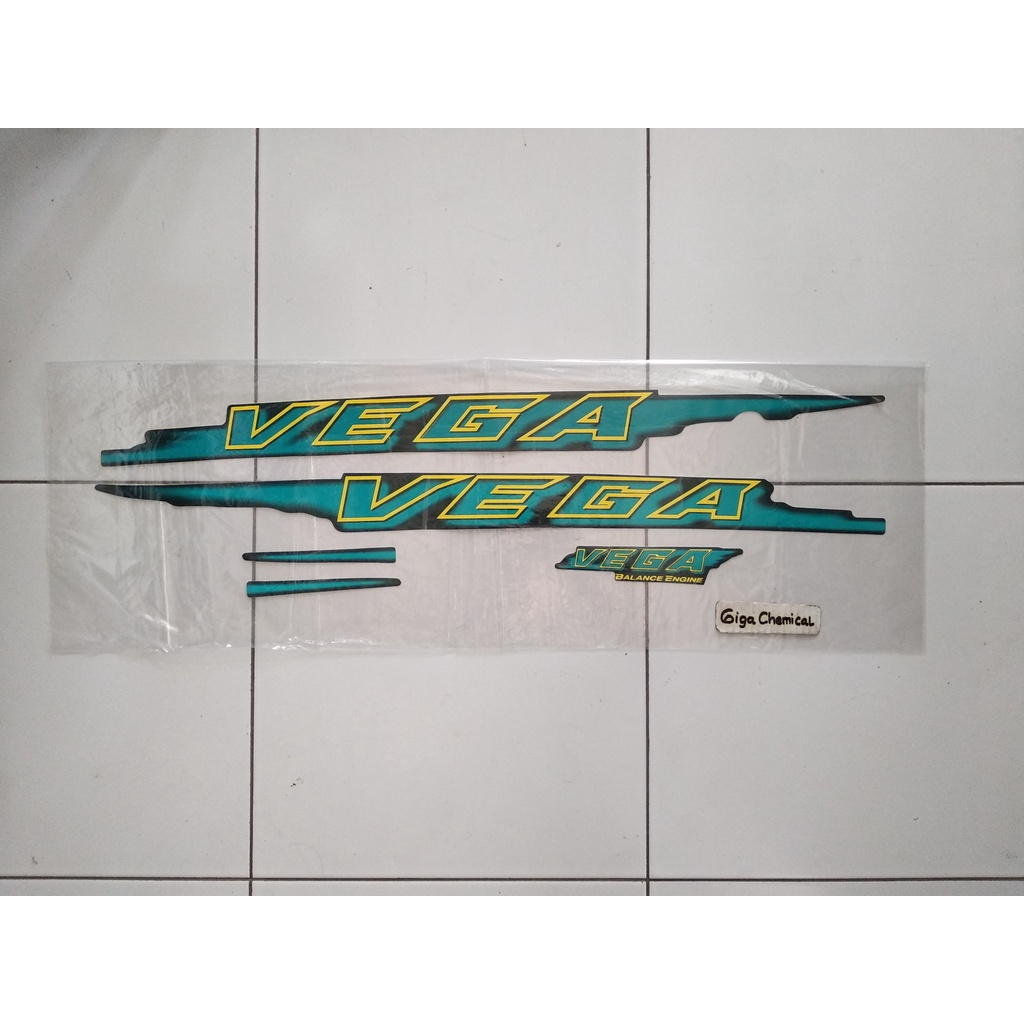 Striping Sticker Lis Yamaha Vega Lama 1998 1999 2000 Hijau