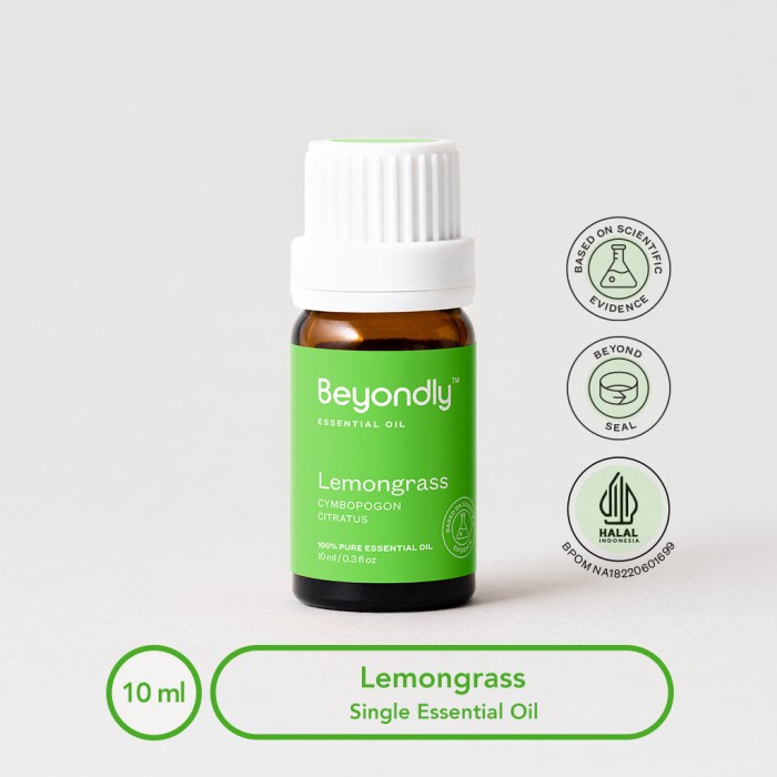 Jual Beyondly Lemongrass Single Essential Oil Shopee Indonesia