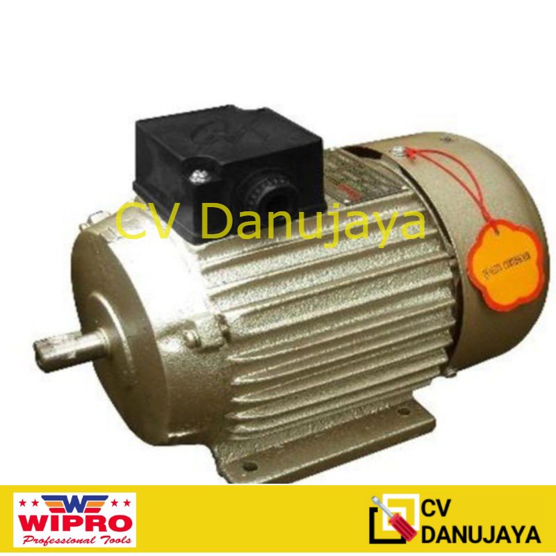 Jual Dinamo Elektro Motor 3 Hp 3 Pk 1 Phase 1 Fase 1500 RPM Wipro ...