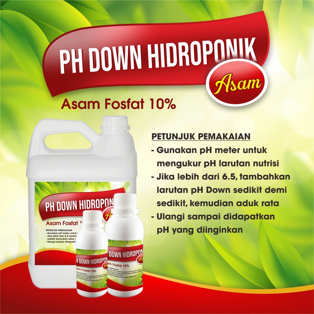 PH DOWN HIDROPONIK penetral ph air nutrisi tanaman