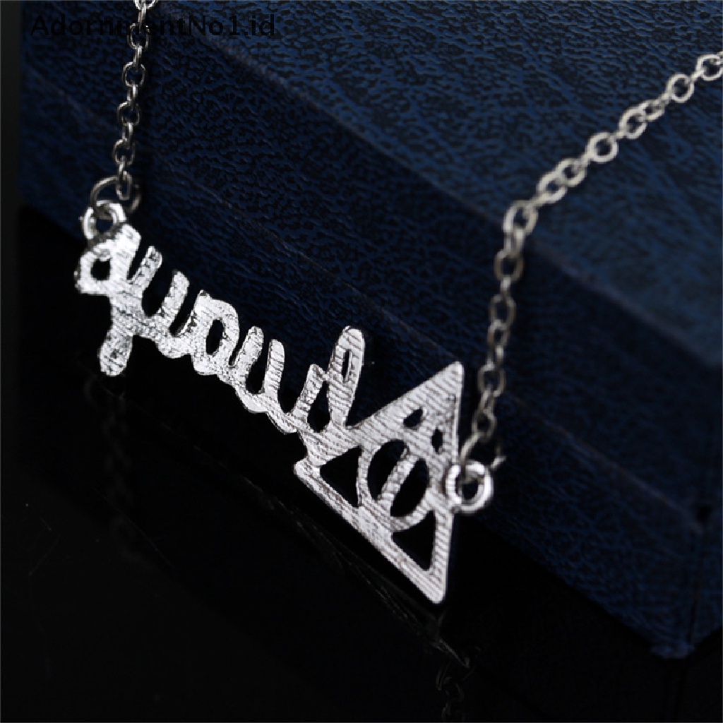 [AdornmentNo1] Kalung Rantai Liontin Harry Potter Death Hollow Always Untuk Perhiasan Pria Wanita [ID]