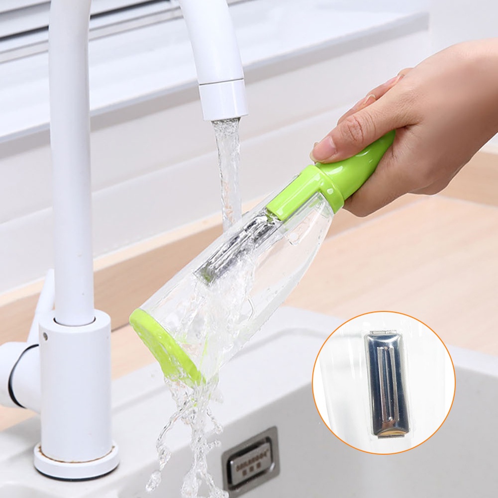 ღ Jenis Penyimpanan Mengupas Pisau Buah Scratcher Handheld Planer Cutter Multifungsi Alat Pengupas Sayuran dengan Penyimpanan Tabung Stainless Steel Dapur Rumah Tangga alat