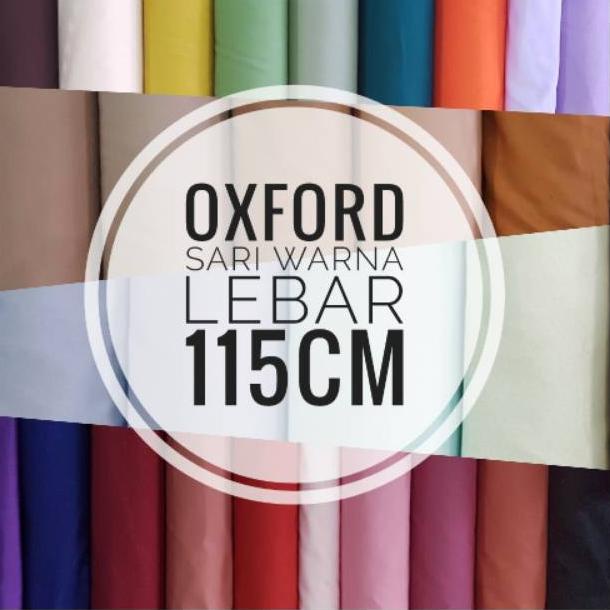↭ Kain Oxford Sari Warna lebar 115cm ↵