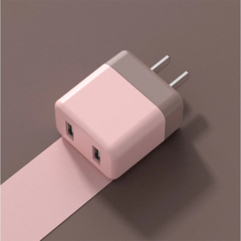 5v 2A dual-hole charger USB universal Kepala Pengisian Ponsel CE Bersertifikat Adaptor Daya Warna