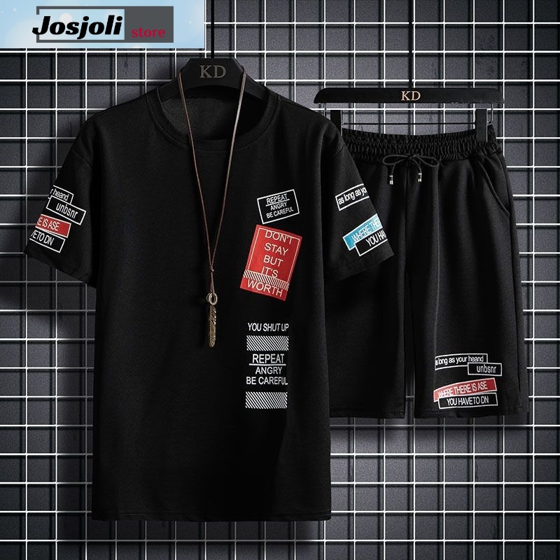 JOSJOLI_STORE/Stelan Refull/Satu Stel Atasan dan Bawahan Pria Dewasa/L XL