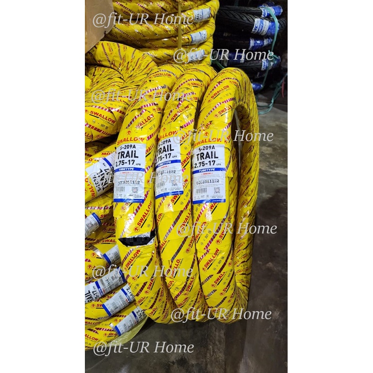 Ban Luar Swallow S-209A Trail Tubetype (Pakai Ban Dalam) 70/90 80/90 90/90 250 275 300 Ring 14 Ring 