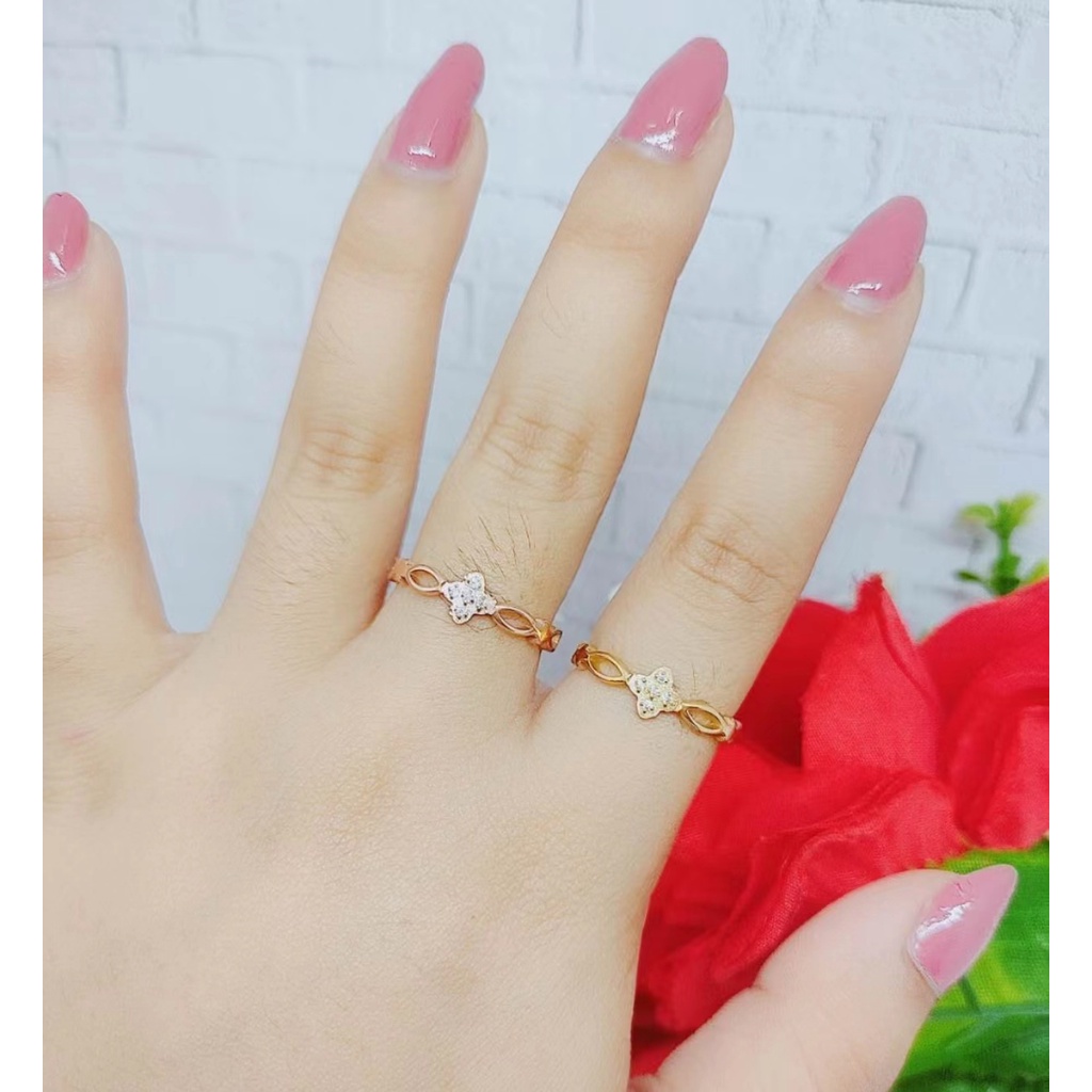 Cincin Titanium Permata Perhiasan Wanita P27