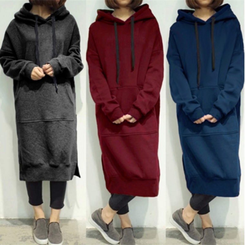 Long Hoodie//Dress Hoodie//Hoodie Oversize//Tunik Hoodie//Long Sleeve Hoodie Dress//Hoodie Plus Size//Tunik Wanita Lengan Panjang Fleece Premium