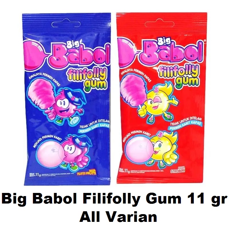 

Chupa Chups Fili Folly Gum 11 gr - Permen Karet Big Babol 11 gr