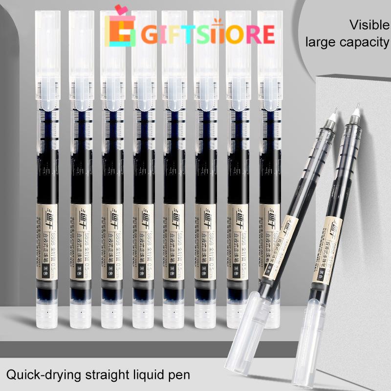 

COD✨ 0.5mm Tip Lurus Cair Roller Ball Pen Kantor Tabung Jarum Penuh Siswa Ujian Gel Pena-GI
