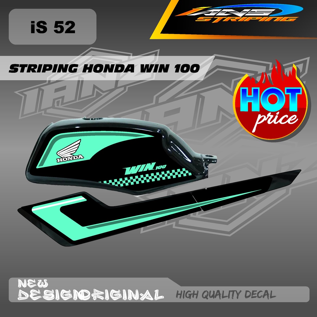 STRIPING TANGKI HONDA WIN 100 CUSTOM HOLOGRAM / NON HOLOGRAM IS52