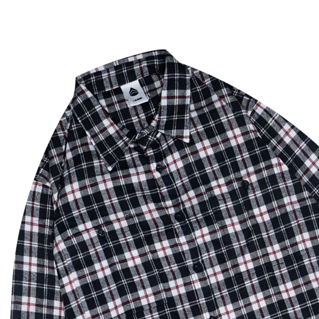 Predecessors Taf Kemeja Flannel Shirt Flatono Line#1 White